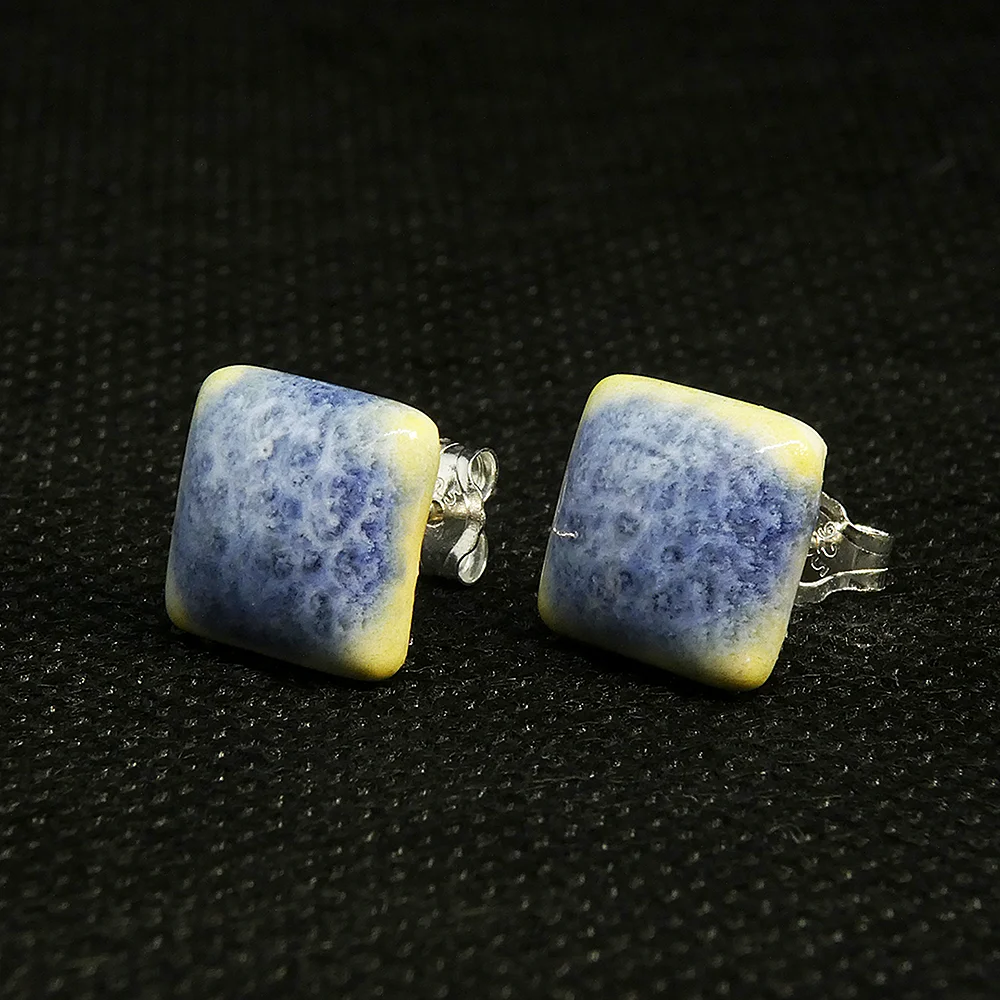 Handcrafted Ceramic Stud Earrings