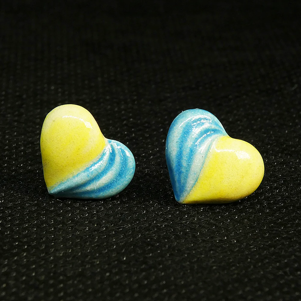 Handmade Porcelain Ceramic Stud Earrings